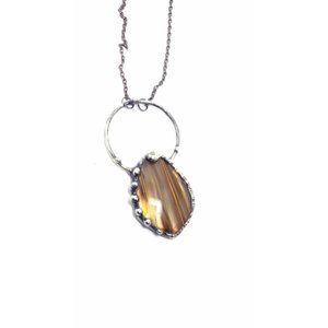 Glass smelt crystal Necklace
